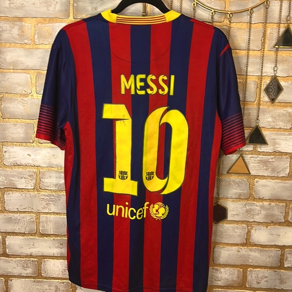 Authentic Nike Dri-Fit LFP FC Barcelona Lionel Messi #10 Jersey, Boy's Size XXL. - Picture 4 of 13